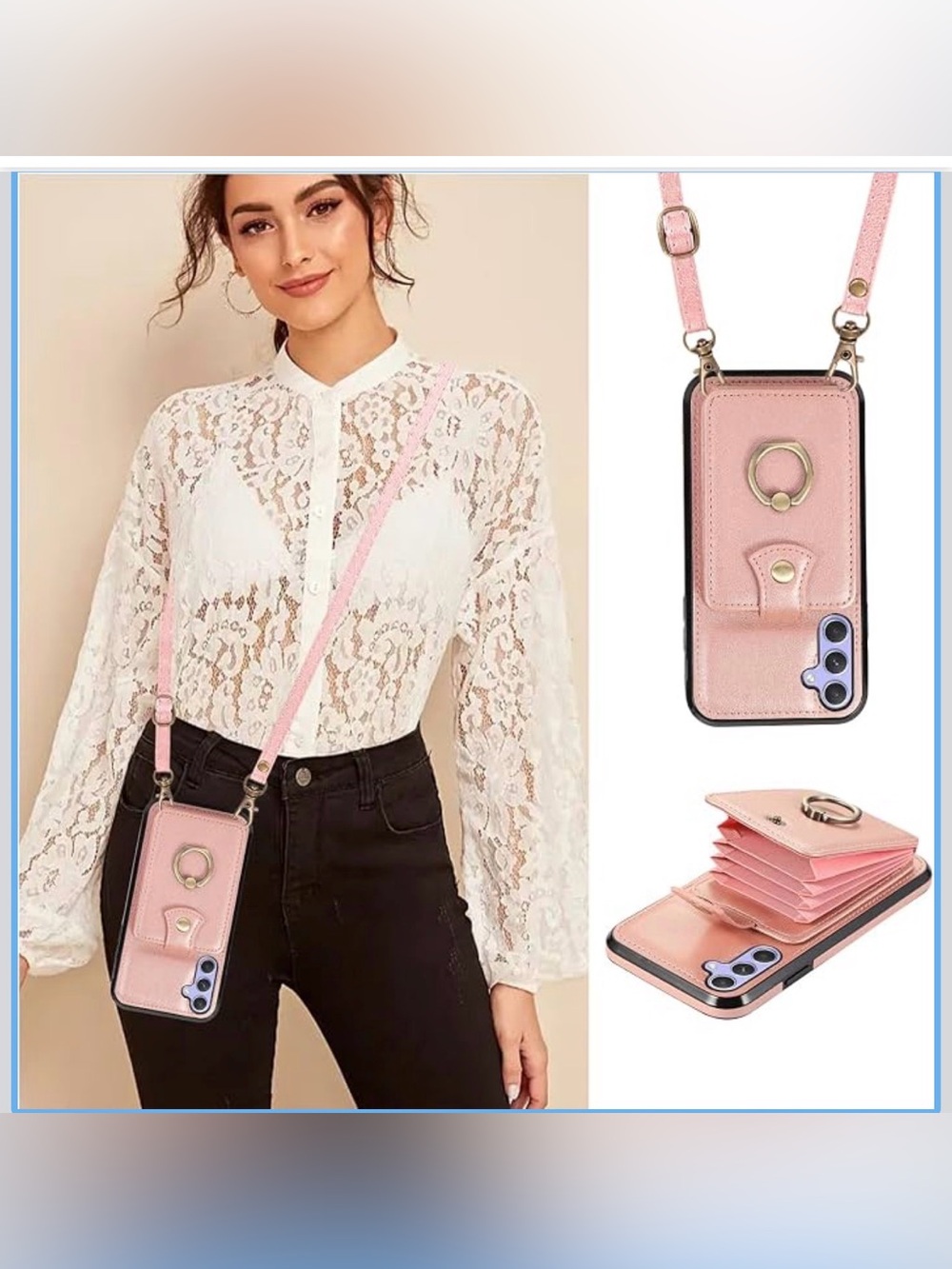 Sale‼️ Crossbody Phone Wallet Case with Strap Samsung (S) 10